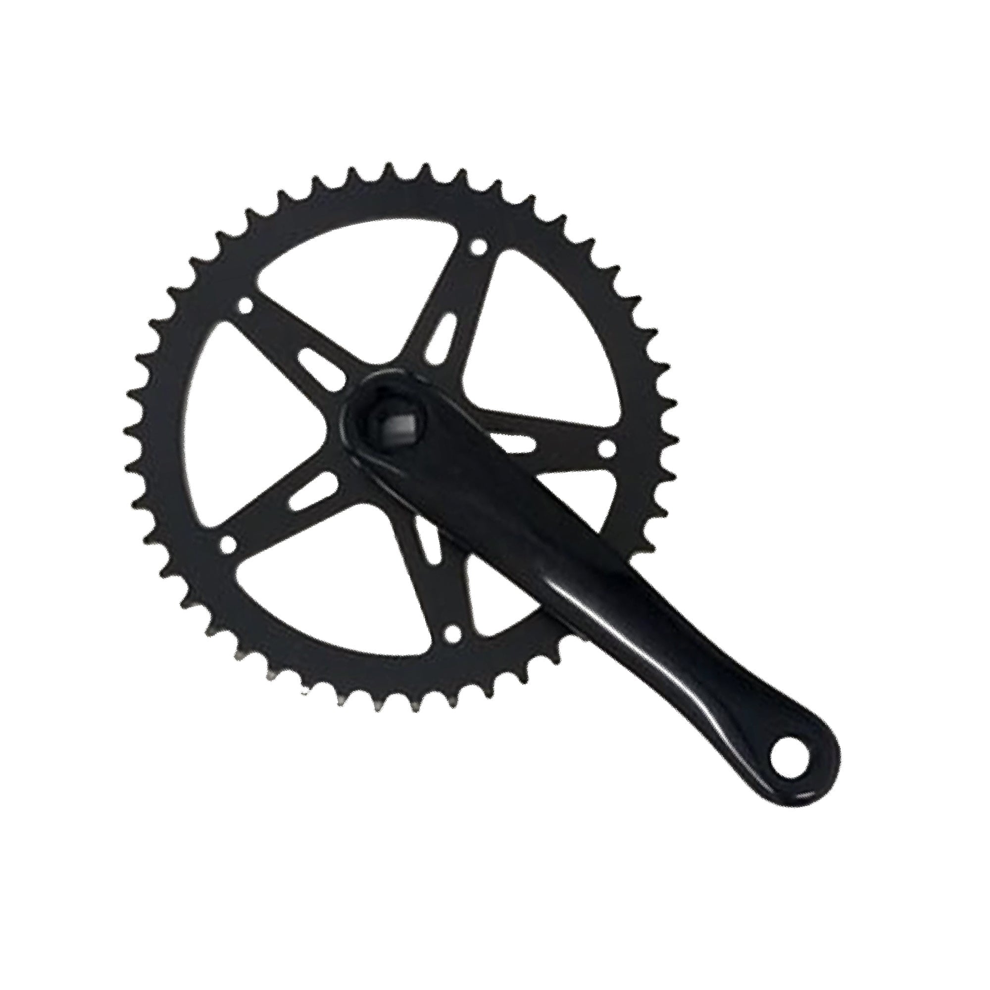 Single Speed Crankset 170mm Crank Arms, Square Taper (Aluminum